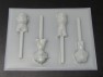 508sp Puppy Patrol Dogs Chocolate or Hard Candy Lollipop Mold